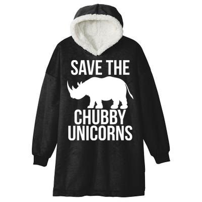 Save The Chubby Unicorn Funny Hooded Wearable Blanket