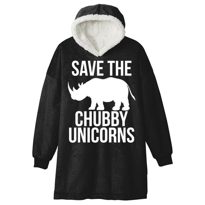 Save The Chubby Unicorn Funny Hooded Wearable Blanket