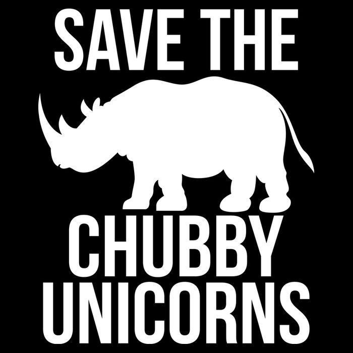 Save The Chubby Unicorn Funny Flat Bill Trucker Hat