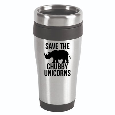 Save The Chubby Unicorn Funny 16oz Travel Tumbler
