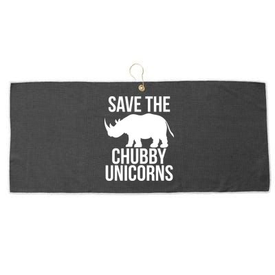 Save The Chubby Unicorn Funny Large Microfiber Waffle Golf Towel