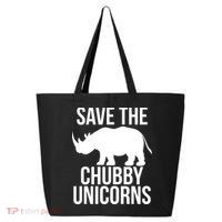 Save The Chubby Unicorn Funny 25L Jumbo Tote