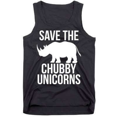 Save The Chubby Unicorn Funny Tank Top