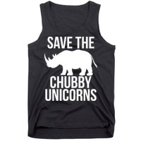 Save The Chubby Unicorn Funny Tank Top