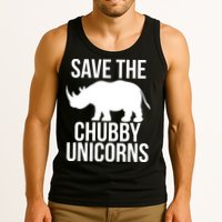 Save The Chubby Unicorn Funny Tank Top