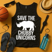 Save The Chubby Unicorn Funny Tank Top