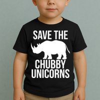 Save The Chubby Unicorn Funny Toddler T-Shirt