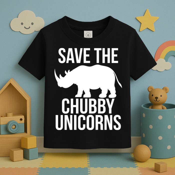 Save The Chubby Unicorn Funny Toddler T-Shirt