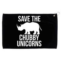 Save The Chubby Unicorn Funny Grommeted Golf Towel