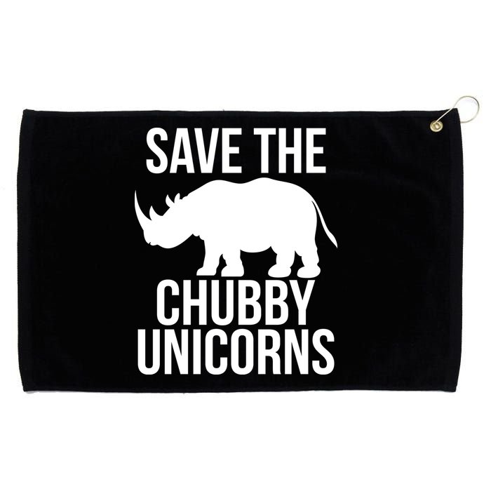 Save The Chubby Unicorn Funny Grommeted Golf Towel