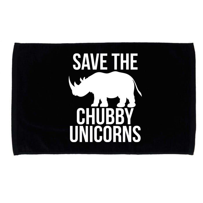 Save The Chubby Unicorn Funny Microfiber Hand Towel
