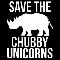 Save The Chubby Unicorn Funny Cropped Pullover Crew