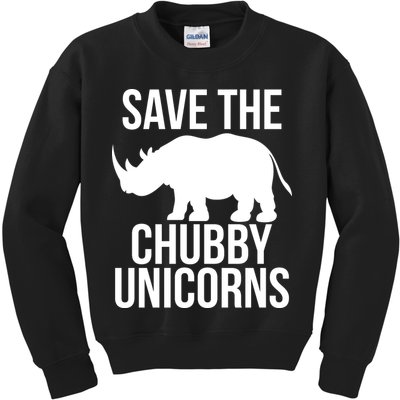 Save The Chubby Unicorn Funny Kids Sweatshirt