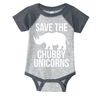 Save The Chubby Unicorn Funny Infant Baby Jersey Bodysuit