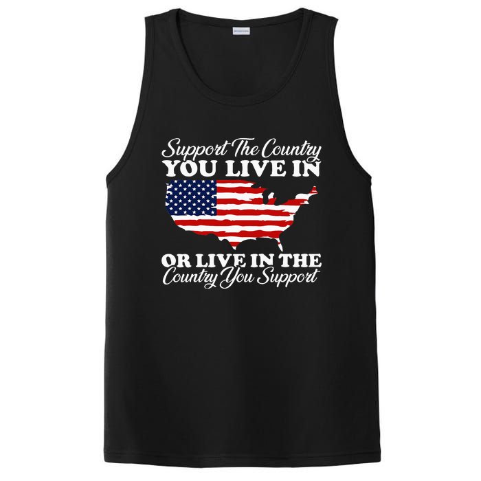 Support The Country You Live In The Country You PosiCharge Competitor Tank