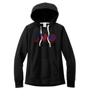 Support The Country You Live In Or Live In The Country You Support Women's Fleece Hoodie