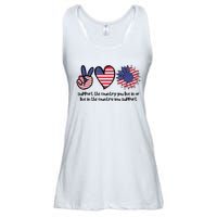 Support The Country You Live In Or Live In The Country You Support Ladies Essential Flowy Tank