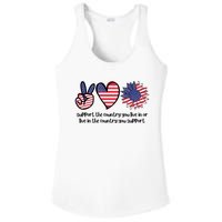 Support The Country You Live In Or Live In The Country You Support Ladies PosiCharge Competitor Racerback Tank