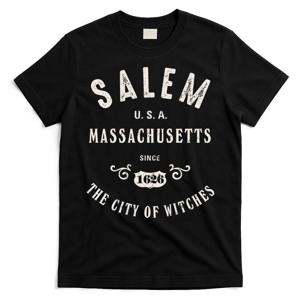 Salem The City Of Witches Massachusetts Vintage T-Shirt