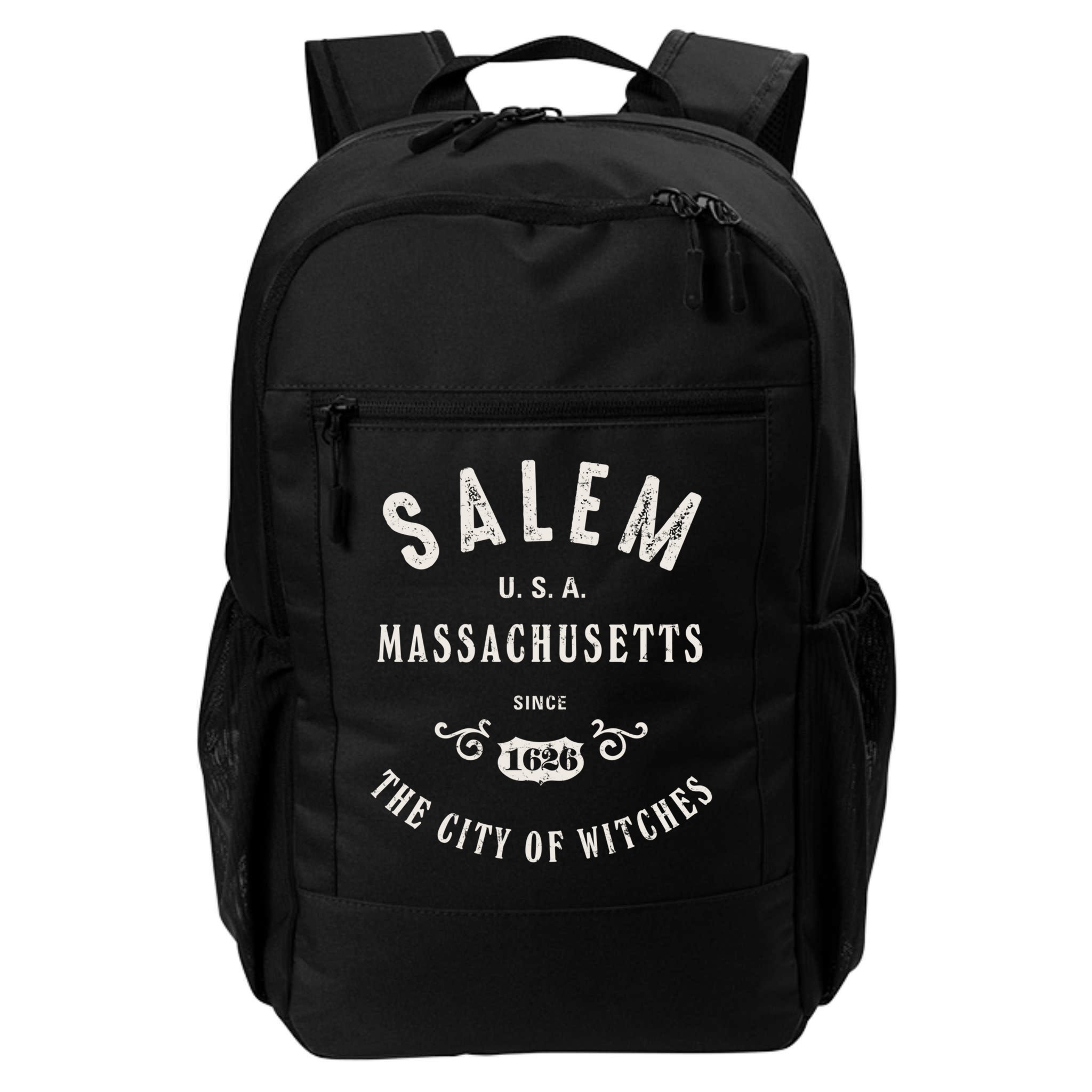 Salem The City Of Witches Massachusetts Vintage Backpack