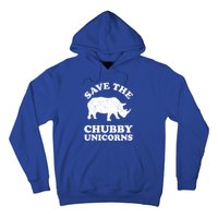 Save The Chubby Unicorns Rhino Funny Animal Rights Activists Gift Hoodie