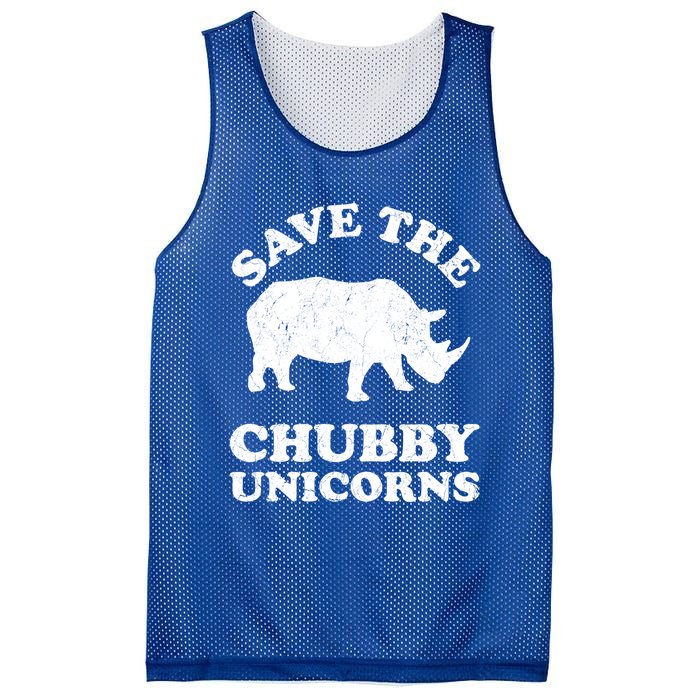 Save The Chubby Unicorns Rhino Funny Animal Rights Activists Gift Mesh Reversible Basketball Jersey Tank