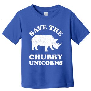 Save The Chubby Unicorns Rhino Funny Animal Rights Activists Gift Toddler T-Shirt