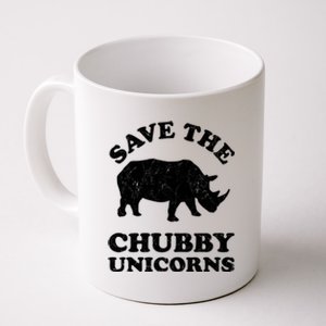 Save The Chubby Unicorns Rhino Funny Animal Rights Activists Gift Coffee Mug