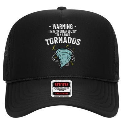 Storm Tornado Chaser Gift Cool Hunter High Crown Mesh Back Trucker Hat