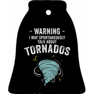 Storm Tornado Chaser Gift Cool Hunter Ceramic Bell Ornament