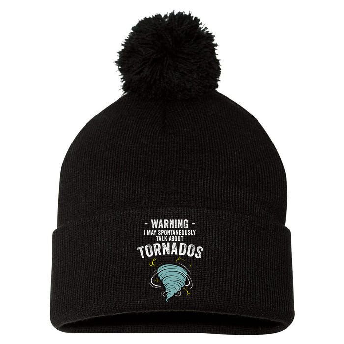 Storm Tornado Chaser Gift Cool Hunter Pom Pom 12in Knit Beanie