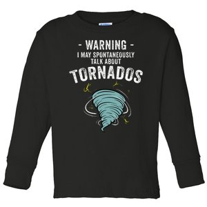 Storm Tornado Chaser Gift Cool Hunter Toddler Long Sleeve Shirt