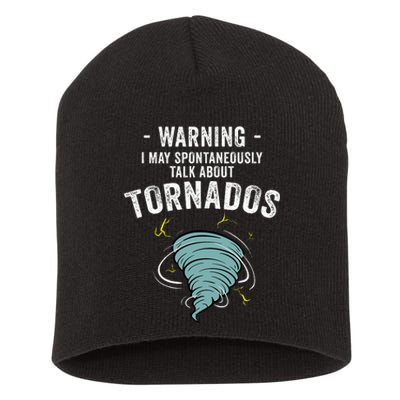 Storm Tornado Chaser Gift Cool Hunter Short Acrylic Beanie