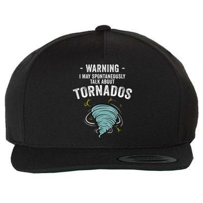 Storm Tornado Chaser Gift Cool Hunter Wool Snapback Cap