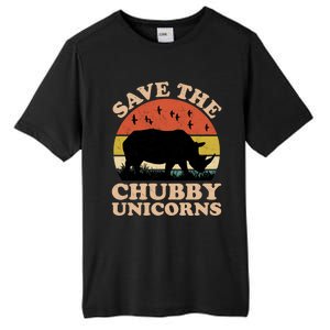 Save The Chubby Unicorns Rhino Funny Animal Rights Activists Cute Gift Tall Fusion ChromaSoft Performance T-Shirt