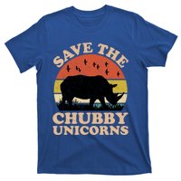 Save The Chubby Unicorns Rhino Funny Animal Rights Activists Cute Gift T-Shirt