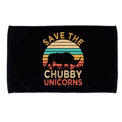 Save The Chubby Unicorns Rhino Vintage Microfiber Hand Towel