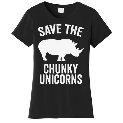 Save The Chunky Unicorns Funny Unicorn Lover Gift Idea Women's T-Shirt