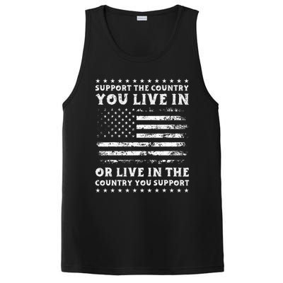 Support The Country You Live In The Country You Support Usa PosiCharge Competitor Tank