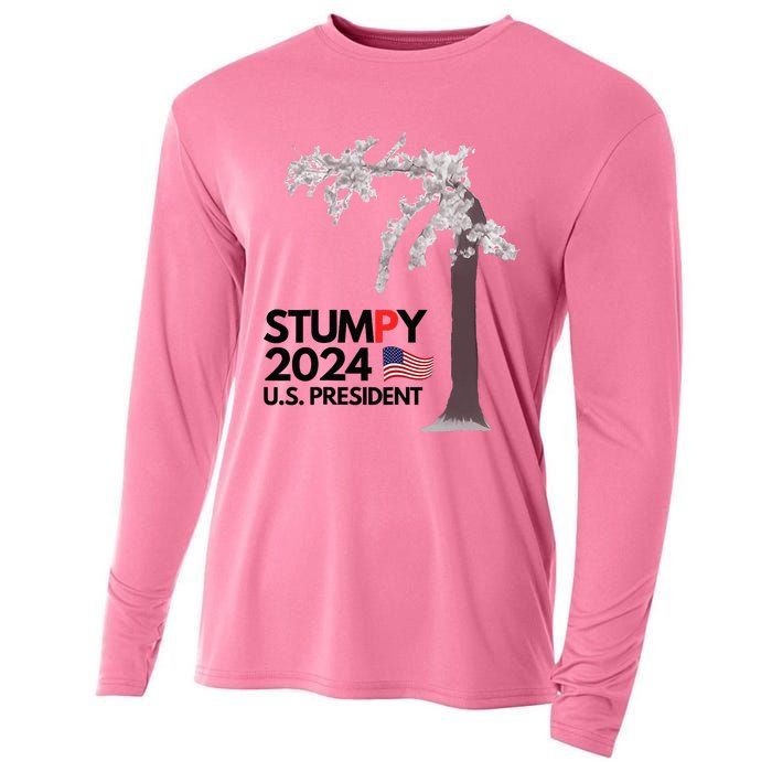 Stumpy The Cherry Tree Cooling Performance Long Sleeve Crew