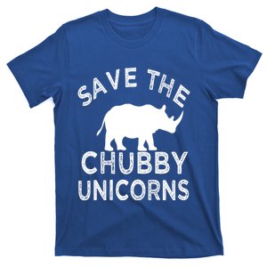 Save The Chubby Unicorns Rhino Funny Gift T-Shirt