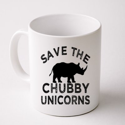 Save The Chubby Unicorns Rhino Funny Gift Coffee Mug