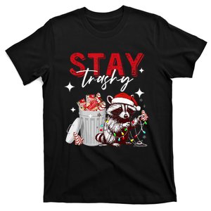 Stay Trashy Christmas Raccoon Xmas Trash Panda Raccoon Lover T-Shirt