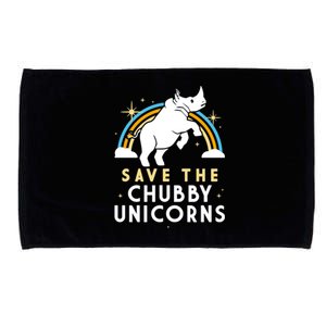 SAVE THE CHUBBY UNICORNS Microfiber Hand Towel