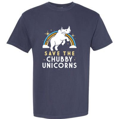 SAVE THE CHUBBY UNICORNS Garment-Dyed Heavyweight T-Shirt