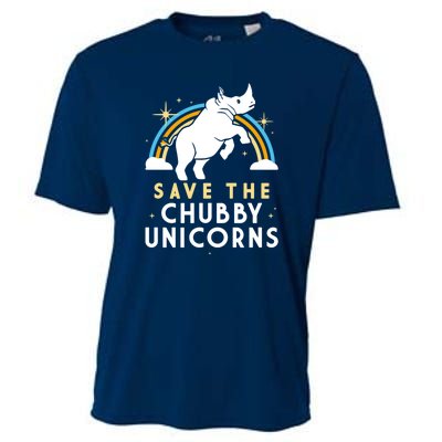 SAVE THE CHUBBY UNICORNS Cooling Performance Crew T-Shirt