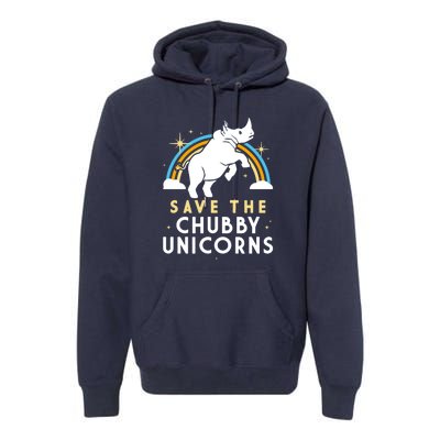 SAVE THE CHUBBY UNICORNS Premium Hoodie