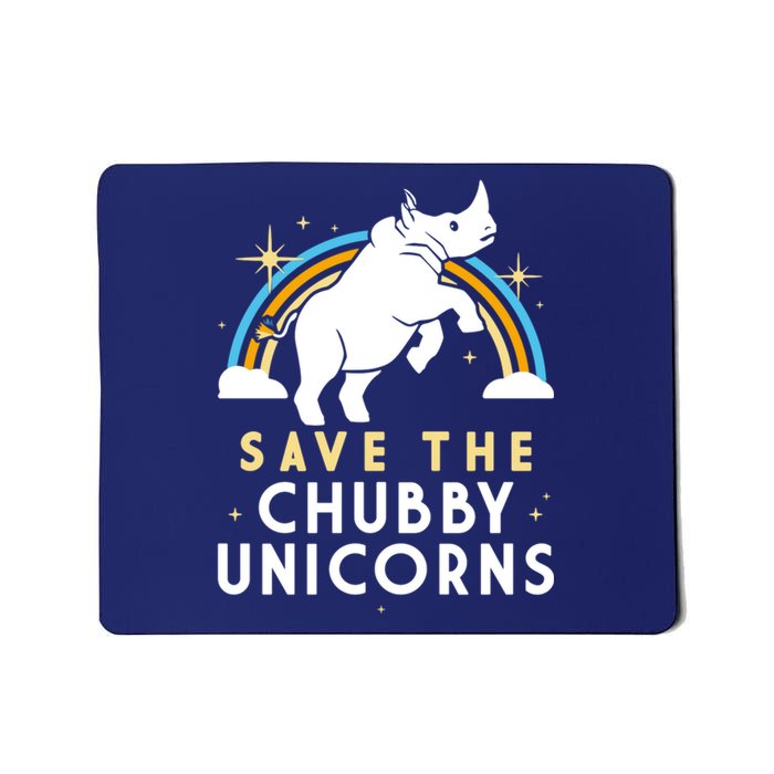 SAVE THE CHUBBY UNICORNS Mousepad