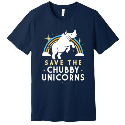 SAVE THE CHUBBY UNICORNS Premium T-Shirt