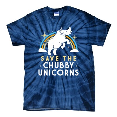 SAVE THE CHUBBY UNICORNS Tie-Dye T-Shirt